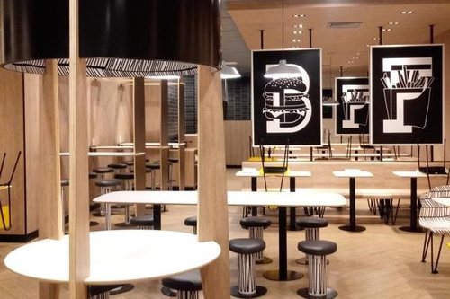 Obra Rede de lojas McDonald's, 3 unidades, Varejo