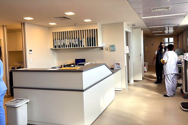 Obra Retrofit do 7º andar, Hospital Ana Costa, Saúde