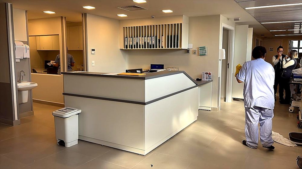 Obra Retrofit do 7º andar, Hospital Ana Costa, registro 2