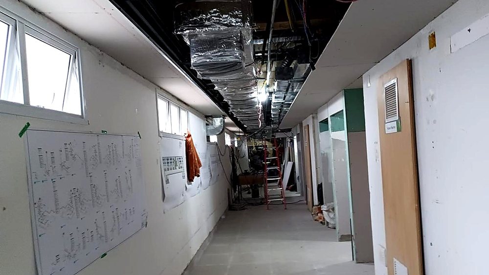 Obra Retrofit do 7º andar, Hospital Ana Costa, registro 3