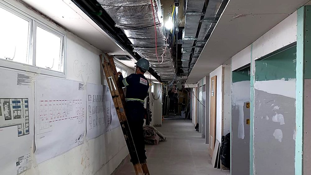 Obra Retrofit do 7º andar, Hospital Ana Costa, registro 7